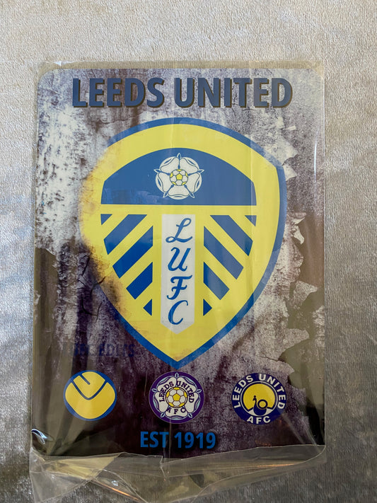 Leeds Utd Metal sign LUFC Peacock