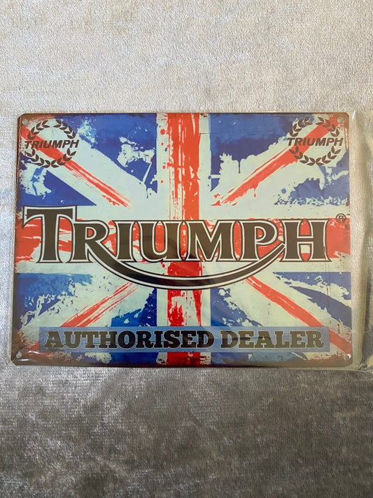Triumph Dealer Metal sign